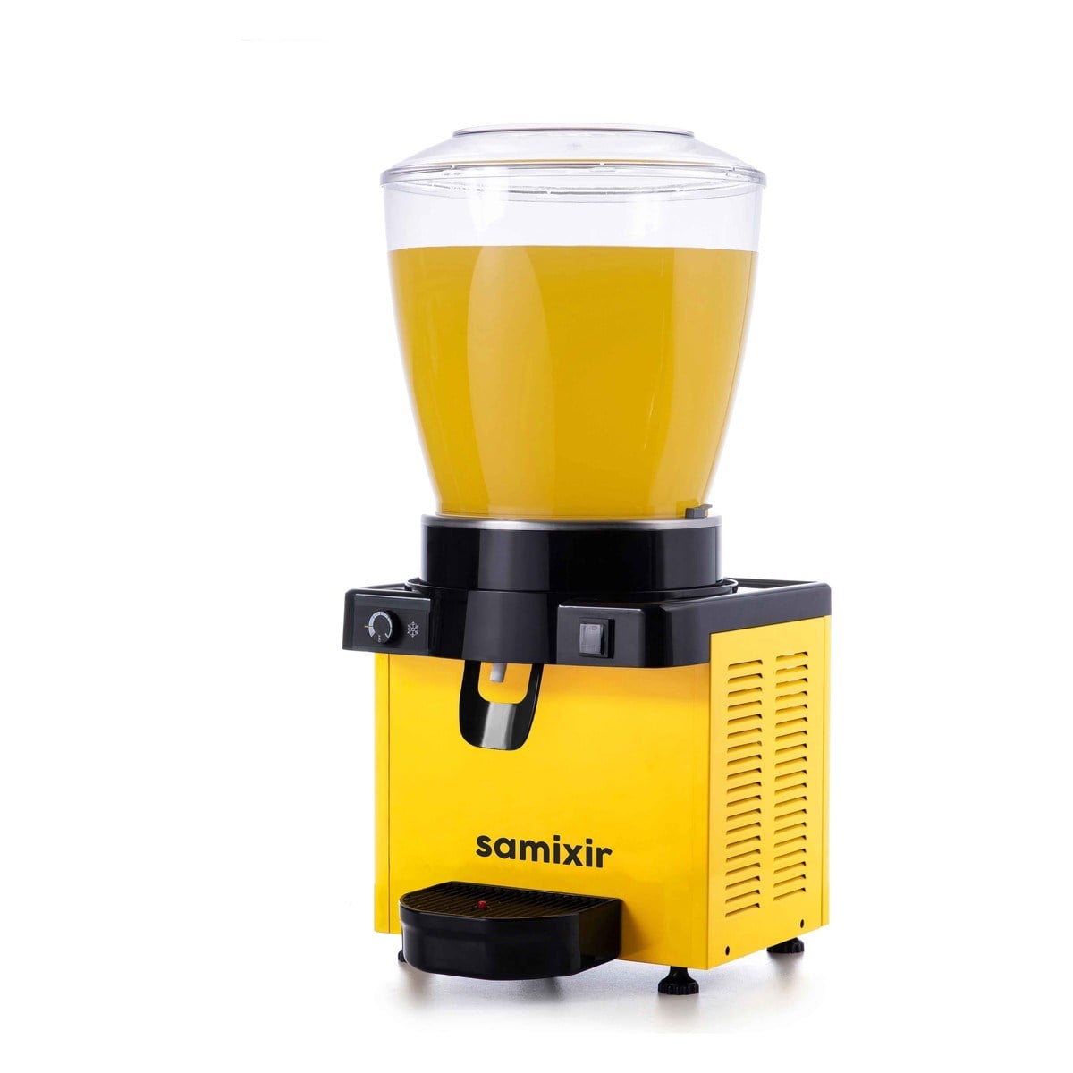 Samixir M22.AY Panoramik Karıştırıcılı Soğuk İçecek Dispenseri, Analog, 22 Lt, Sarı-LİMONATA&ŞERBET&MEYVE SUYU SOĞUTUCULARI - Demasan
