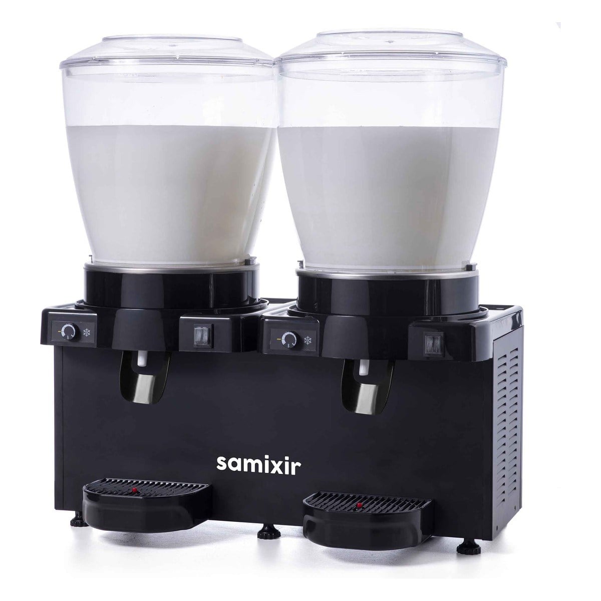 Samixir MM44.AB Panoramik Twin Karıştırıcılı Soğuk İçecek Dispenseri, Analog, 22+22 Lt, Siyah-LİMONATA&ŞERBET&MEYVE SUYU SOĞUTUCULARI - Demasan
