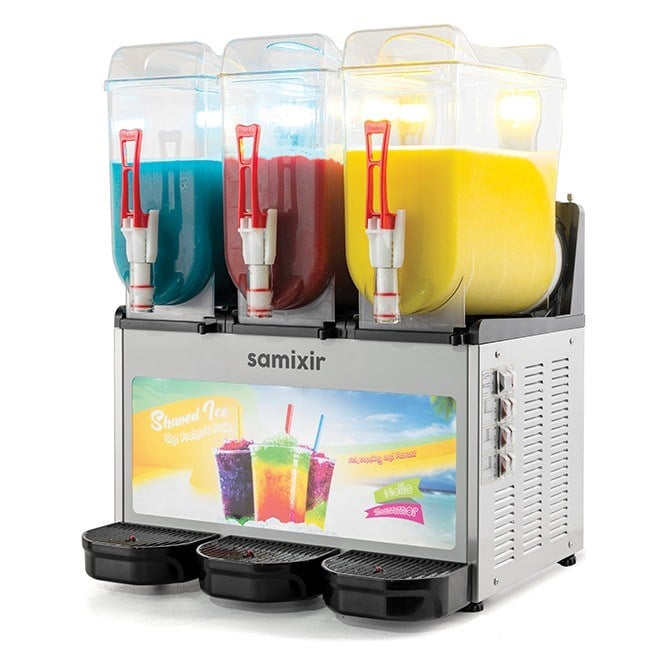 Samixir SLUSH36.IA Slush Allure Granita Makinesi, 12+12+12 Lt, Inox-SLUSH / GRANİTA MAKİNALARI - Demasan
