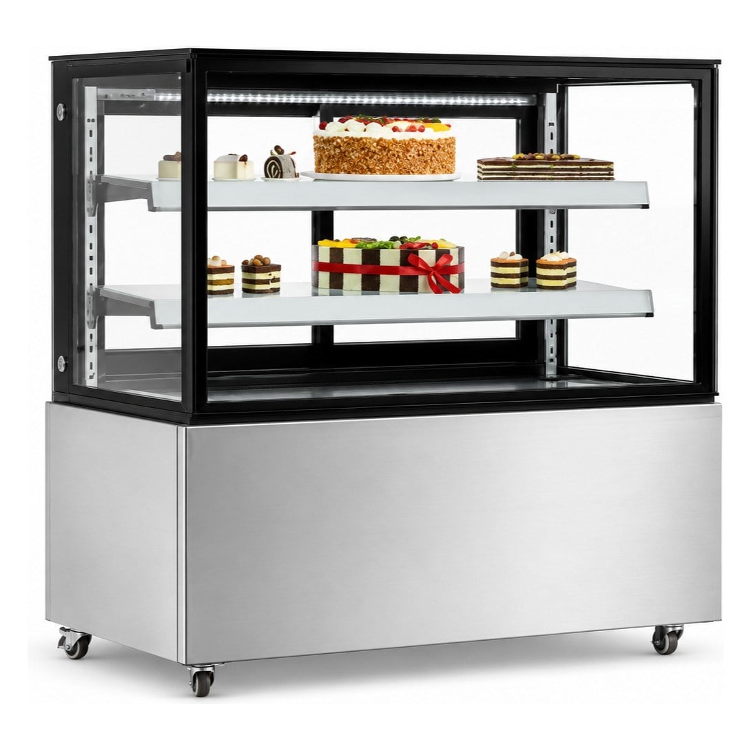 Şenox PDM 124-2 2 Raflı Modüler Pasta Teşhir Dolabı 400 L-PASTA TEŞHİR DOLAPLARI - Demasan
