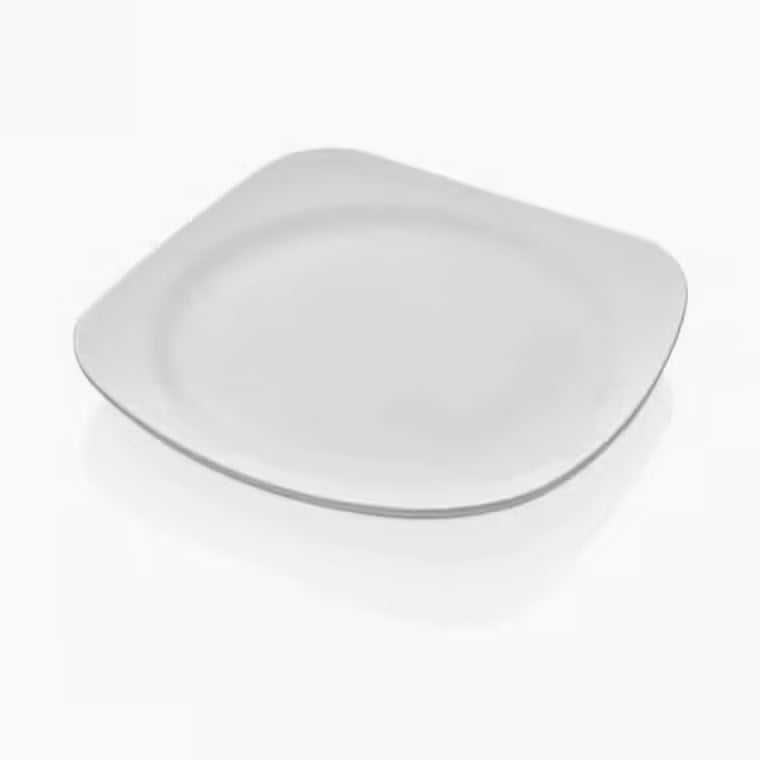 Thermoset Bergama Kare Tabak Ø 31 cm - Porselen Beyazı-Kırılmaz Tabaklar - Demasan
