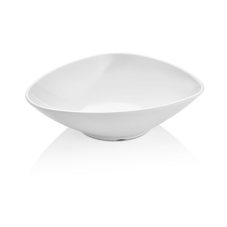 Thermoset Bermuda Salata Kasesi 23 x 18 cm 990 ml - Porselen Beyazı-Kırılmaz Kaseler - Demasan
