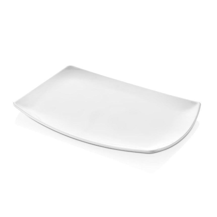 Thermoset Carre Dikdörtgen Tabak 39 x 26 x 41,4 cm - Adet : 6 - Porselen Beyazı-Kırılmaz Tabaklar - Demasan
