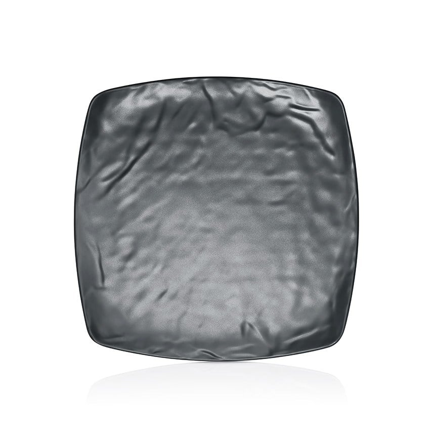 Thermoset Carre Matt Kare Tabak 27 x 32,5 cm - Gri-Kırılmaz Tabaklar - Demasan
