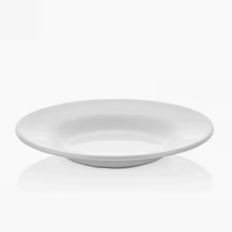 Thermoset Classic Çukur Tabak Ø 21 cm - Porselen Beyazı-Kırılmaz Tabaklar - Demasan
