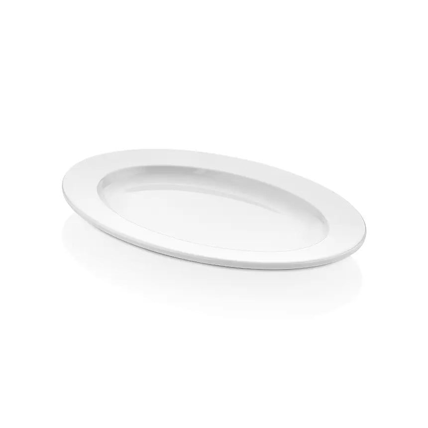 Thermoset Classic Oval Tabak 24 x 16,5 cm - Porselen Beyazı-Kırılmaz Tabaklar - Demasan
