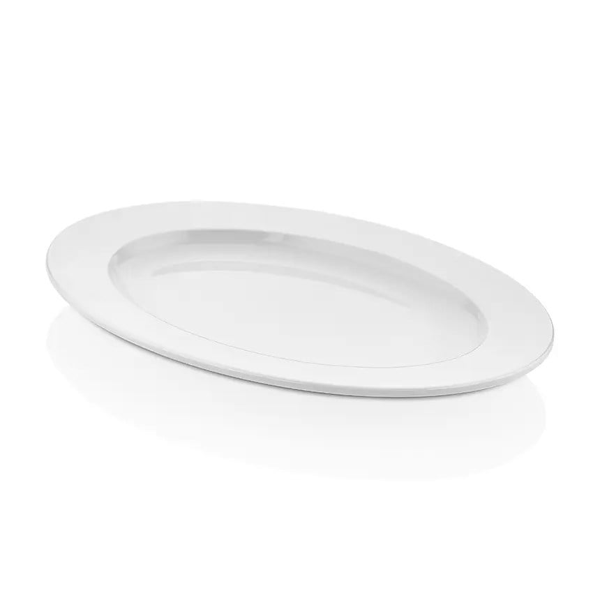 Thermoset Classic Oval Tabak 29 x 20 cm - Porselen Beyazı-Kırılmaz Tabaklar - Demasan
