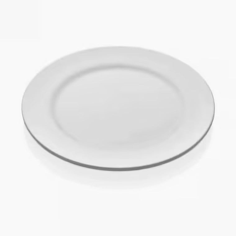 Thermoset Classic Tabak Ø 25 cm - Porselen Beyazı-Kırılmaz Tabaklar - Demasan
