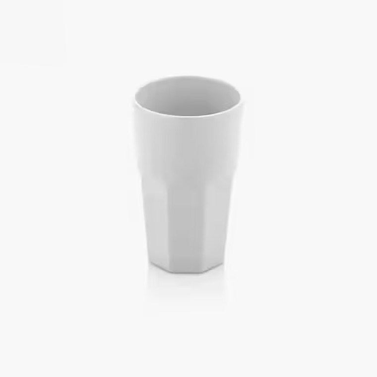 Thermoset Drinkware Bardak Ø 8 cm 400 ml - Porselen Beyazı-Kırılmaz Bardaklar - Demasan
