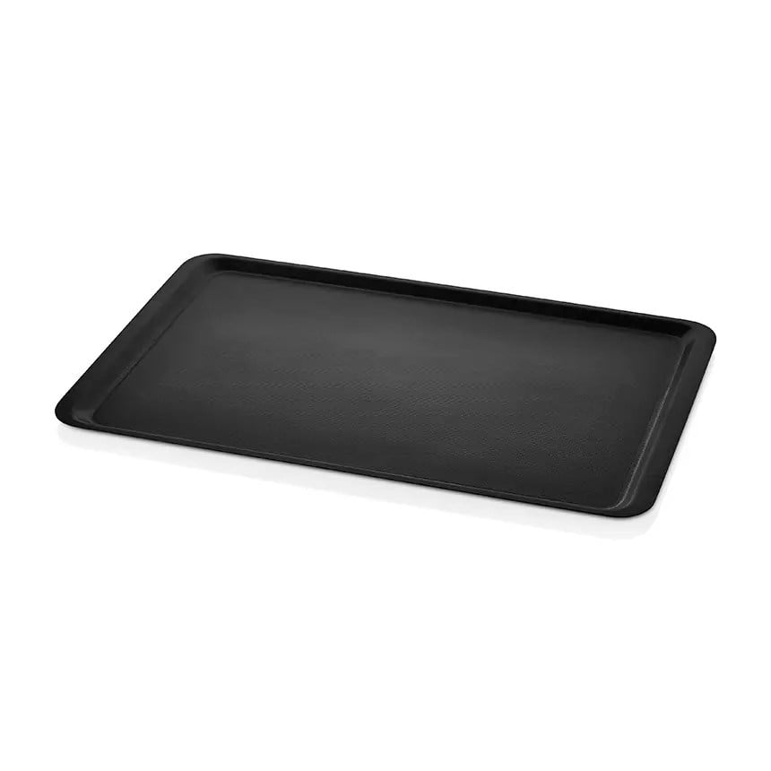 Thermoset Lamine Kaymaz Dikdörtgen Tepsi 48 x7 5 cm - Siyah-Kırılmaz Sürahi ve Tepsiler - Demasan
