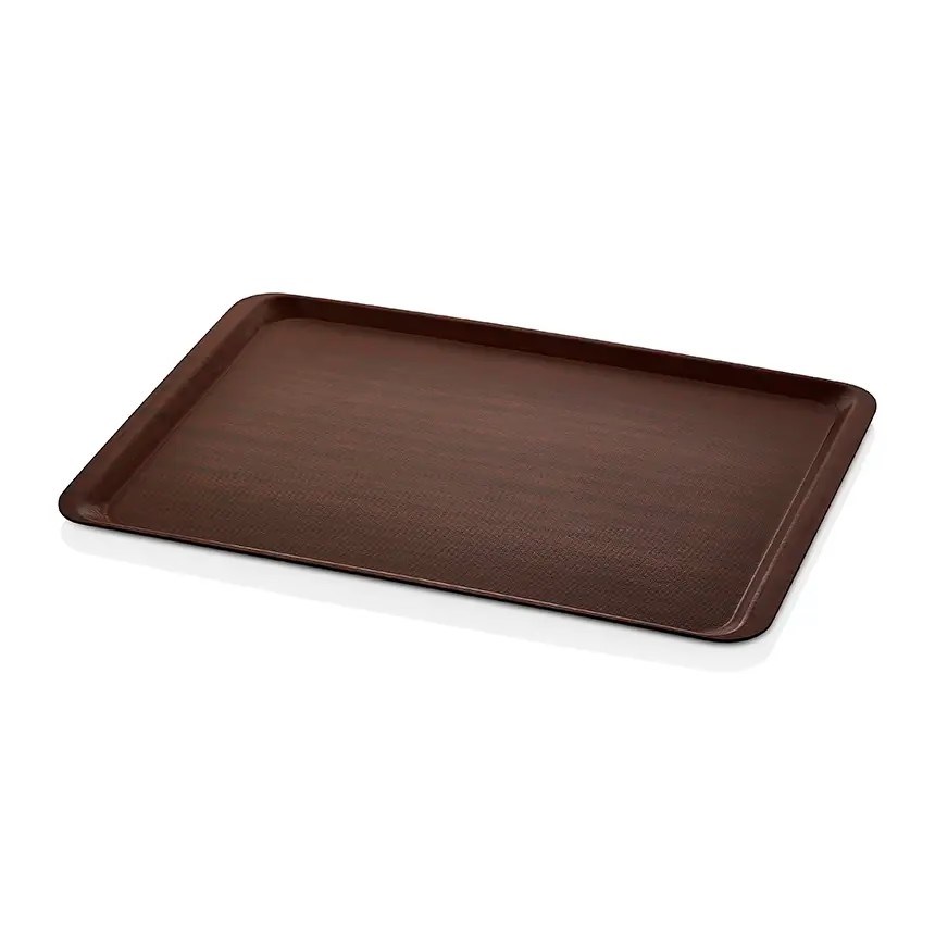 Thermoset Lamine Kaymaz Dikdörtgen Tepsi Maun 43 x 61 cm-Kırılmaz Sürahi ve Tepsiler - Demasan
