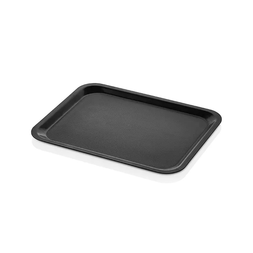 Thermoset Lamine Kaymaz Dikdörtgen Tepsi 36 x 46 cm - Siyah-Kırılmaz Sürahi ve Tepsiler - Demasan
