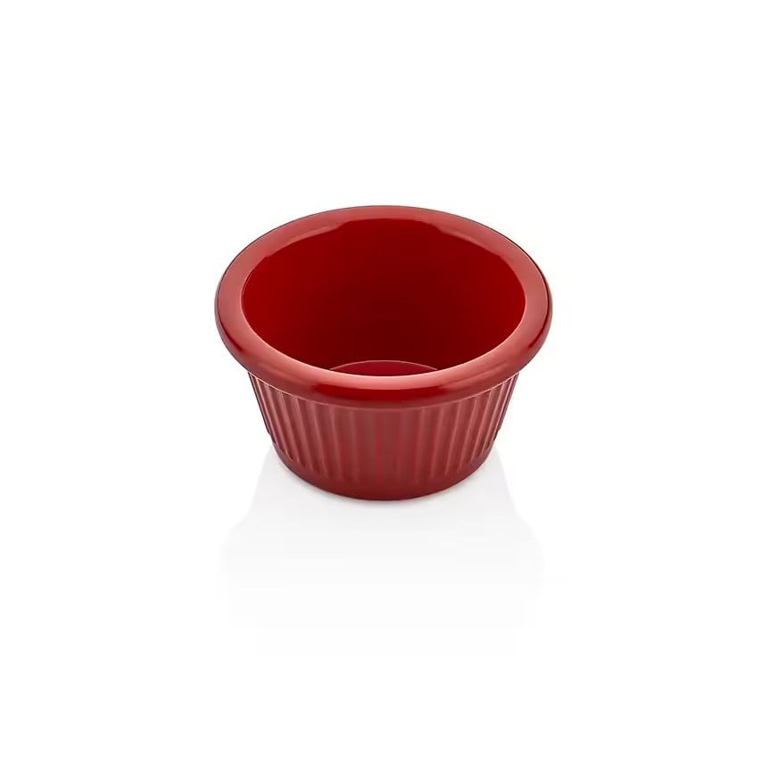 Thermoset Ribbed Ramekin Ø 7 cm 60 ml - Kırmızı-Sosluk, Reçellik ve Şişeler - Demasan
