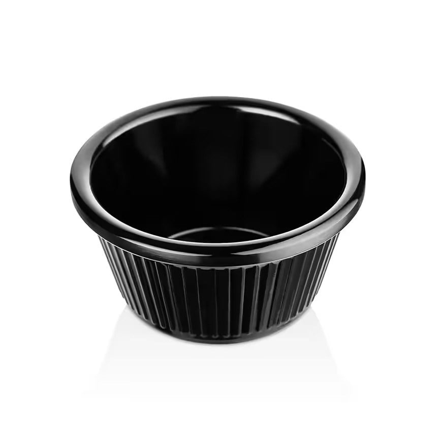 Thermoset Ribbed Ramekin Ø 8,4 cm 120 ml - Siyah-Sosluk, Reçellik ve Şişeler - Demasan
