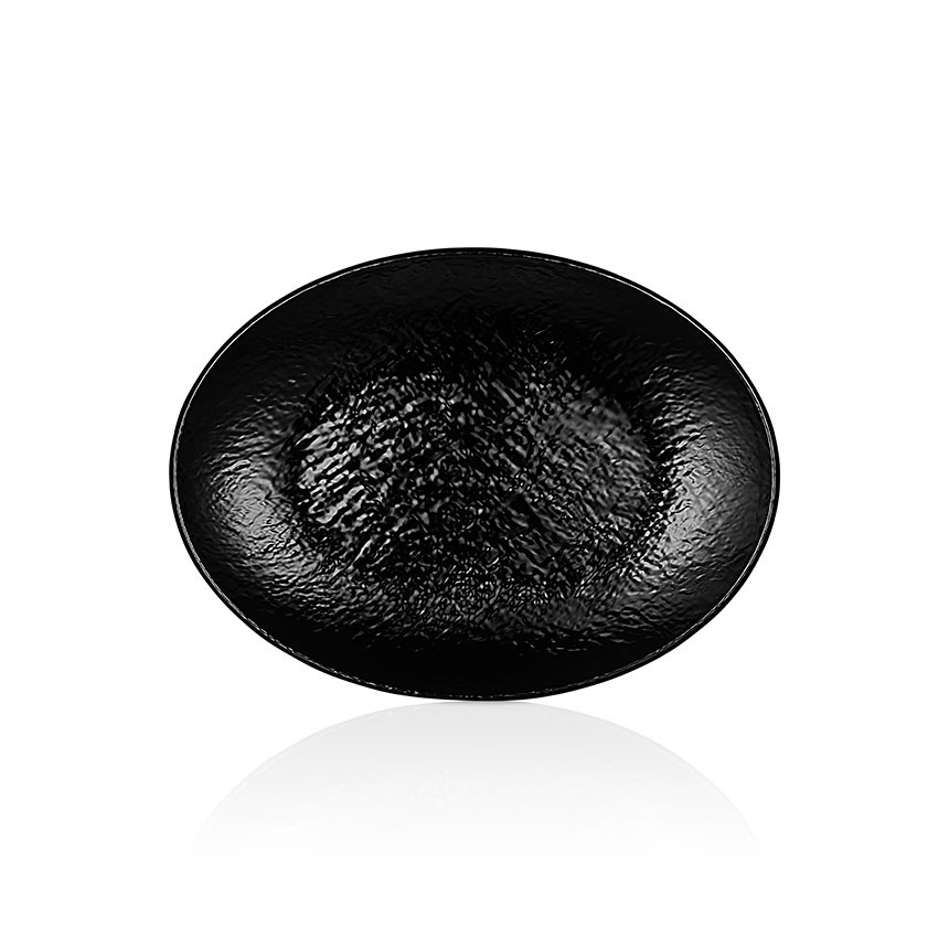Thermoset Tilda Siyah Oval Servis Tabağı 39 x 29 cm - Siyah-Sunum Tabakları ve Kaseler - Demasan
