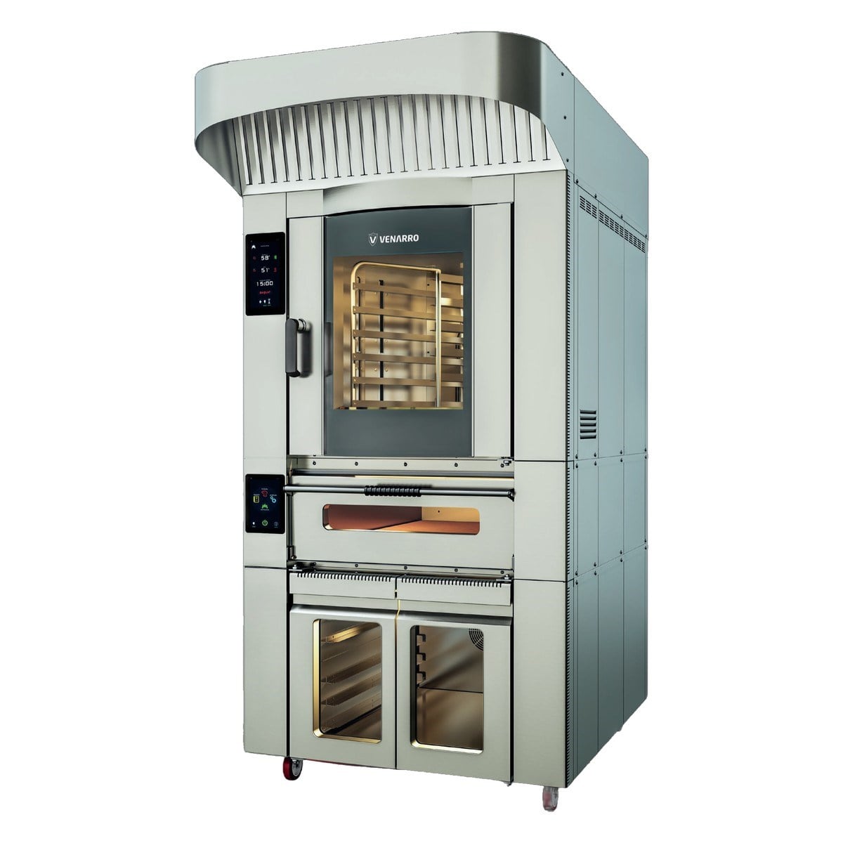 Venarro Ranevor DEF-KD Dönerli Kombine Fırın, 7+2 Tepsi (40x60 cm), Dokunmatik Ekran, Elektrikli-Commercial Patisserie Ovens - Demasan
