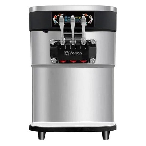 Vosco VBT-32T Pro 3 Kollu Set Üstü Soft Dondurma Makinesi-SOFT DONDURMA MAKİNELERİ  - Demasan
