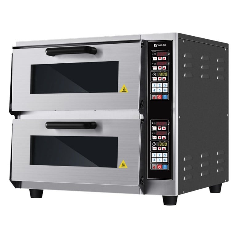 Vosco VCP-04 Çift Katlı Taş Pizza Fırını-ELEKTRİKLİ PİZZA FIRINLARI - Demasan
