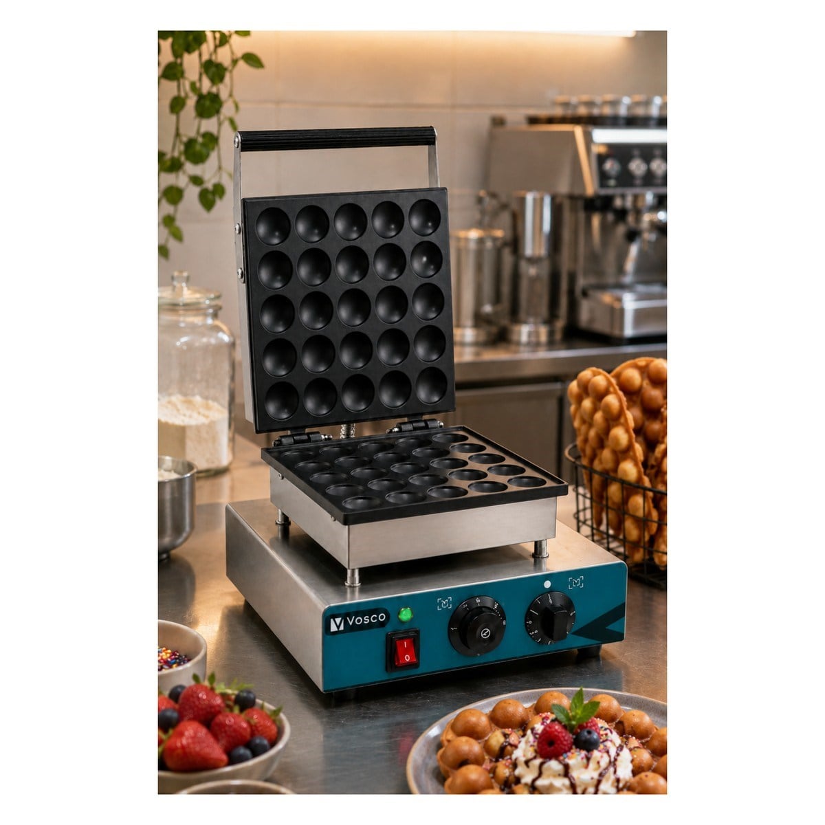 Vosco VF-25H Tekli Kare Waffle Makinesi-WAFFLE PİŞİRİCİLER - Demasan
