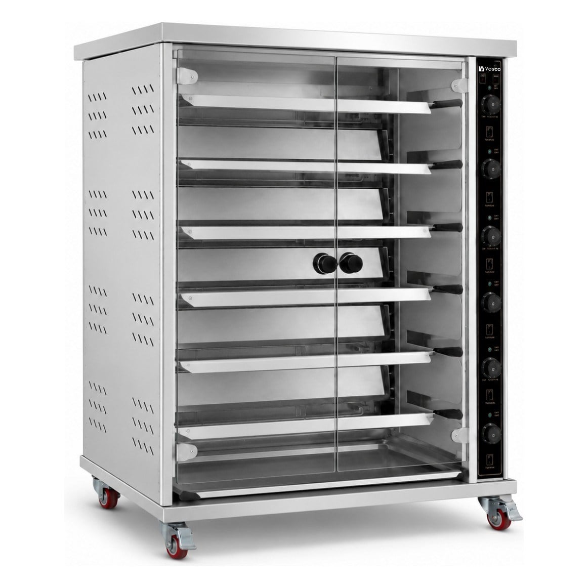 Vosco VWJG-6P 6 Şişli Elektrikli Piliç Çevirme Fırını-Chicken Rotisseries and Horizantal Kebab Machine - Demasan

