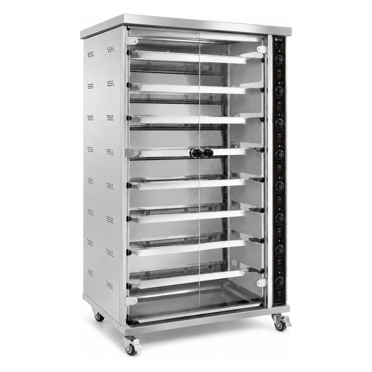 Vosco VWJG-8P 8 Şişli Elektrikli Piliç Çevirme Fırını-Chicken Rotisseries and Horizantal Kebab Machine - Demasan
