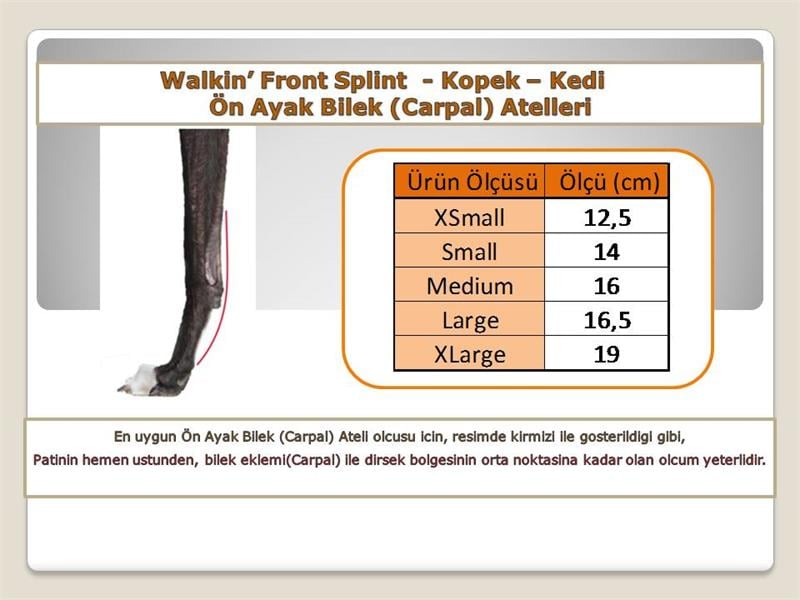 Ön Ayak Bilek (Carpal) Ateli