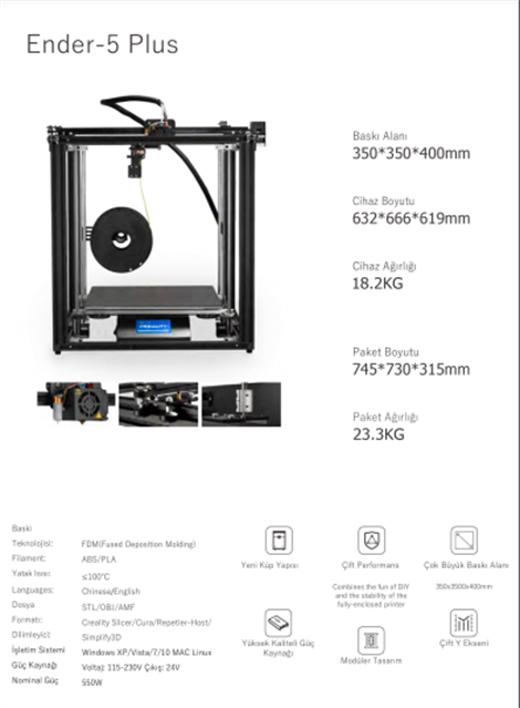 Creality Ender-5 Plus 3D Printer