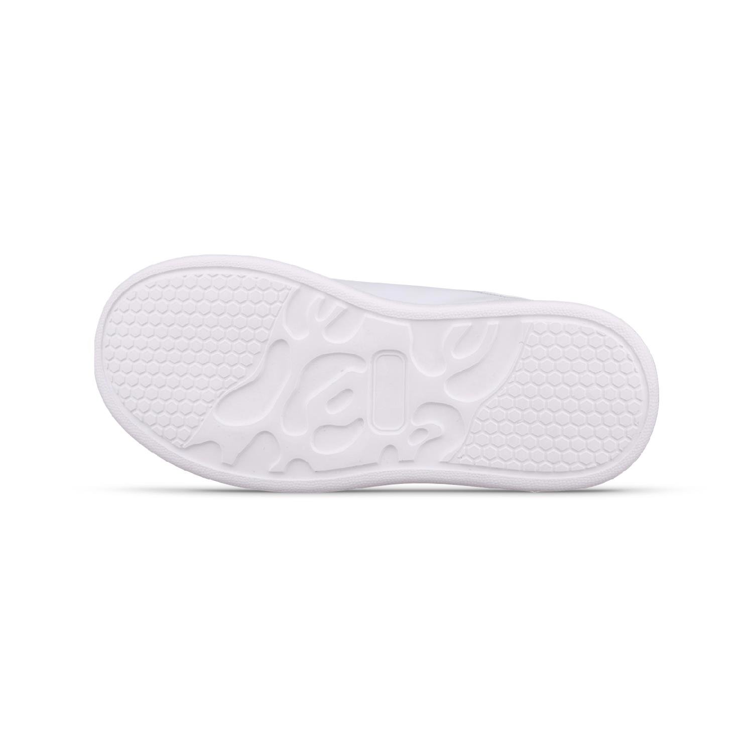 Büyük Kız Çocuk Bağcıklı / Velcro Beyaz Sneaker