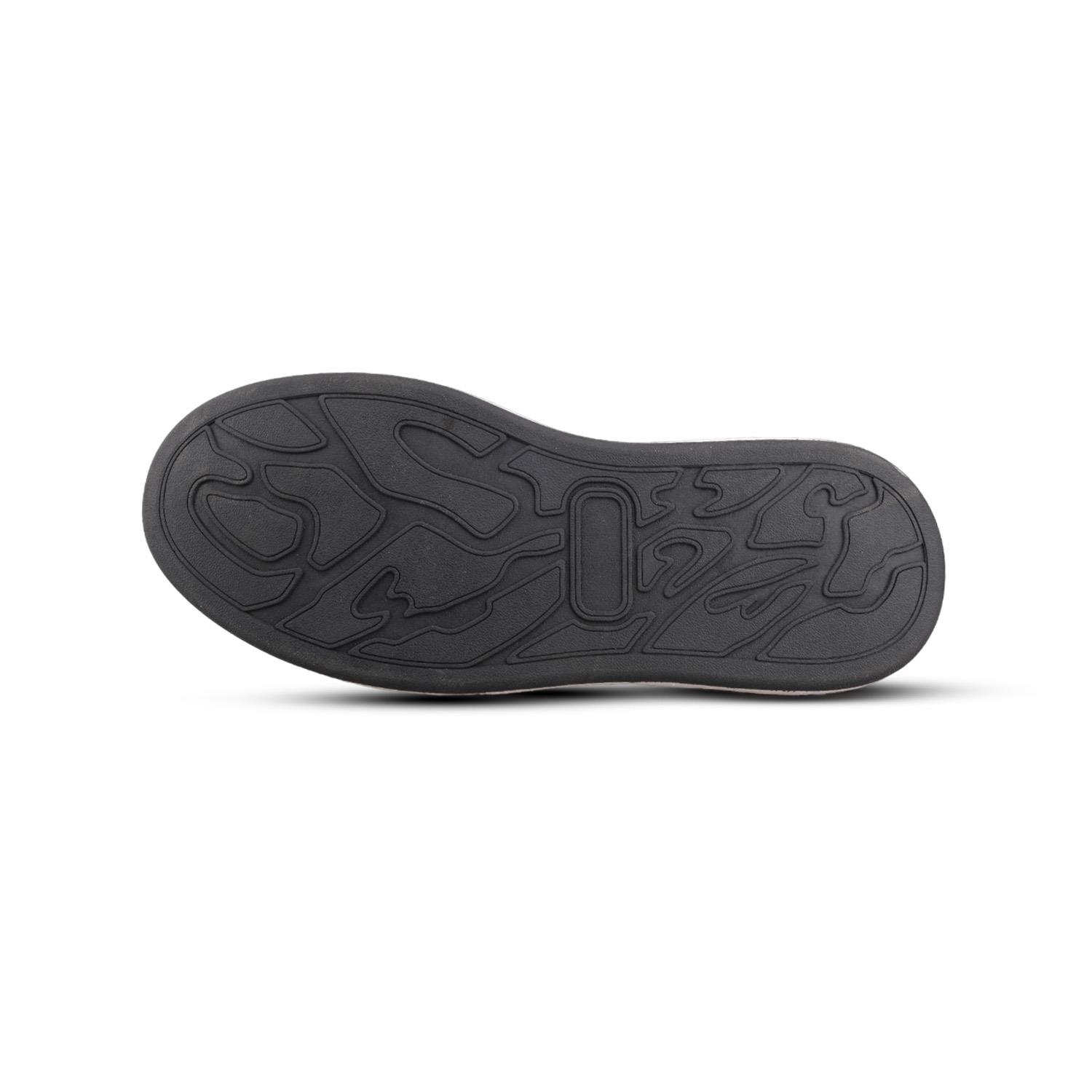 Erkek Bağcıklı Siyah-Beyaz Sneaker