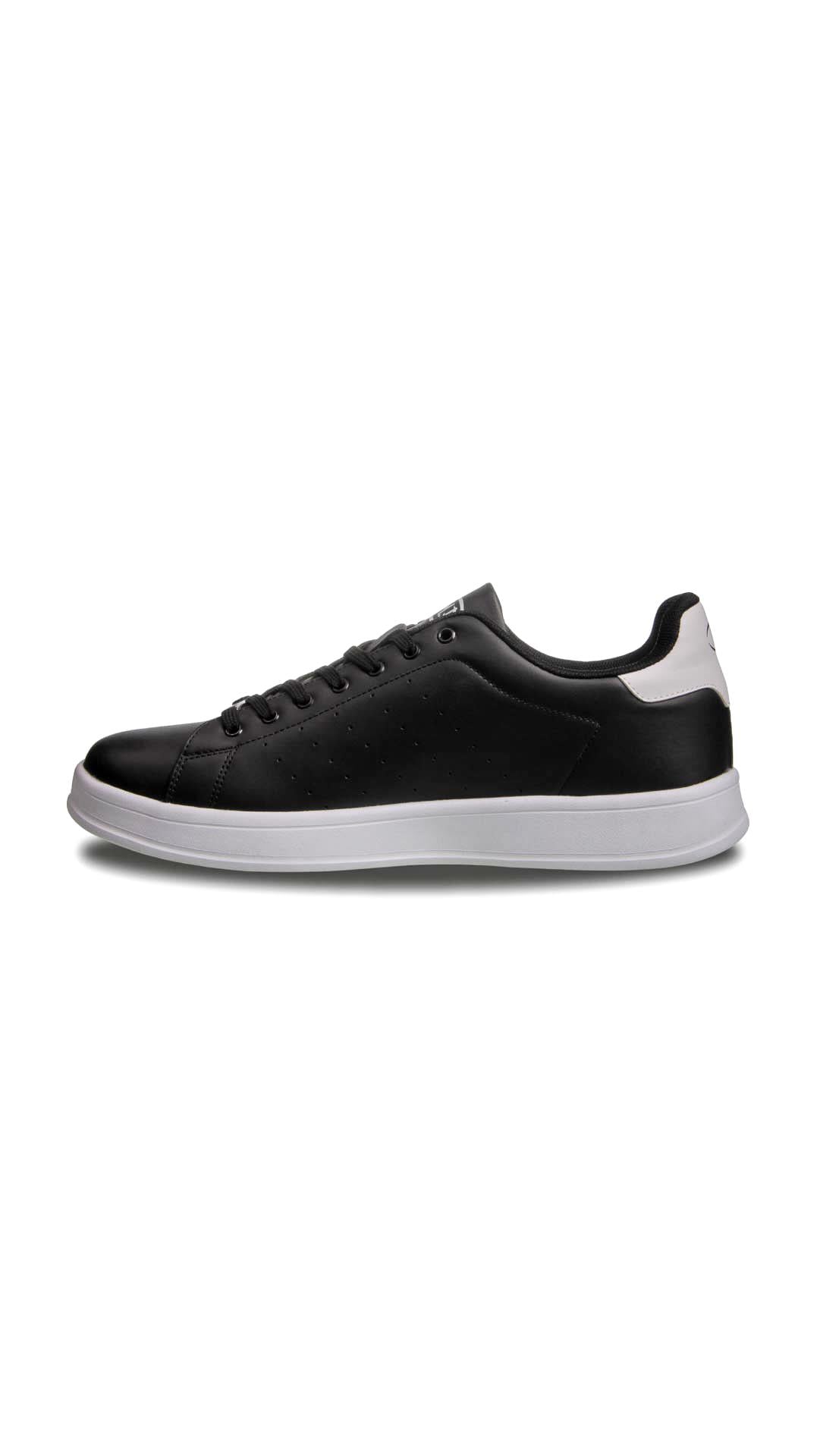 Erkek Bağcıklı Siyah-Beyaz Sneaker