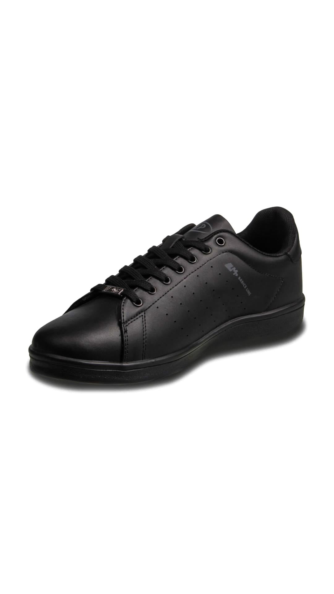 Erkek Bağcıklı Siyah Sneaker