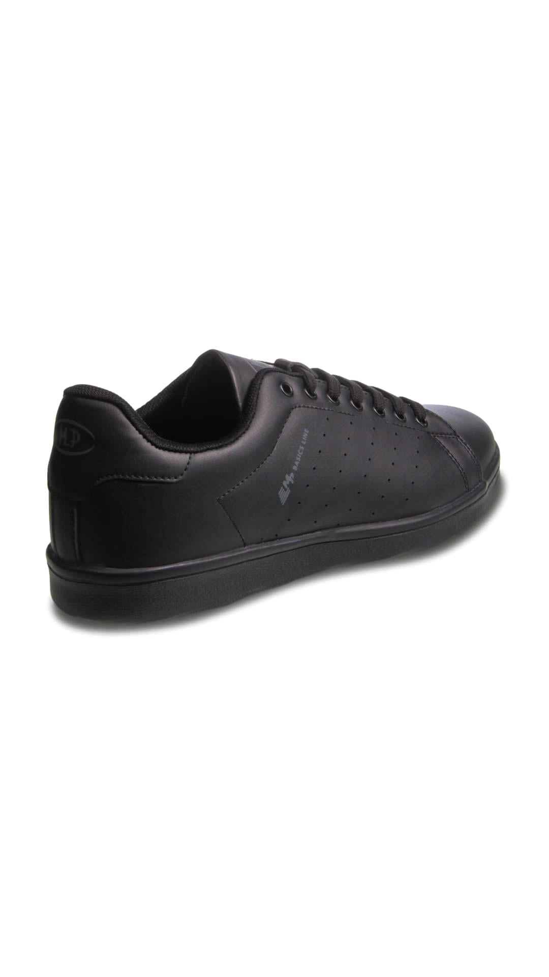 Erkek Bağcıklı Siyah Sneaker