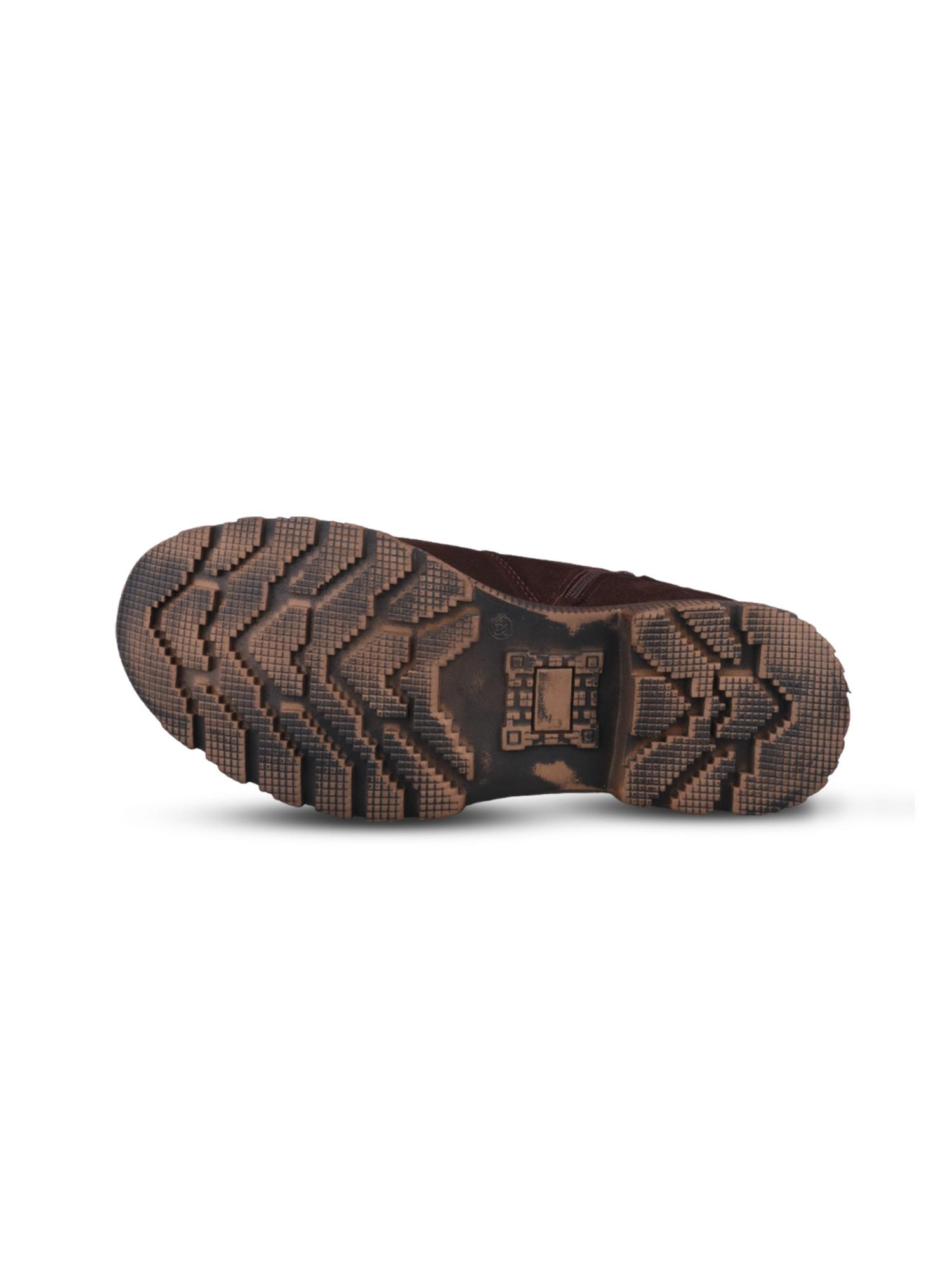 Erkek Slip-On Kahverengi Süet Chelsea Bot