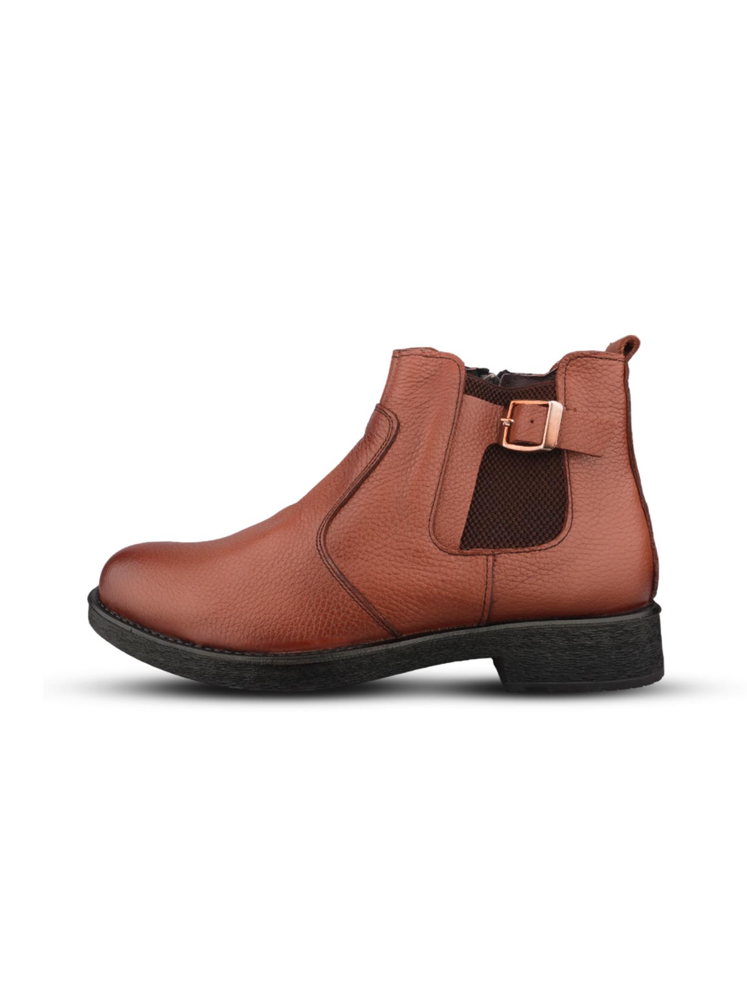 Erkek Slip-On Taba Chelsea Bot