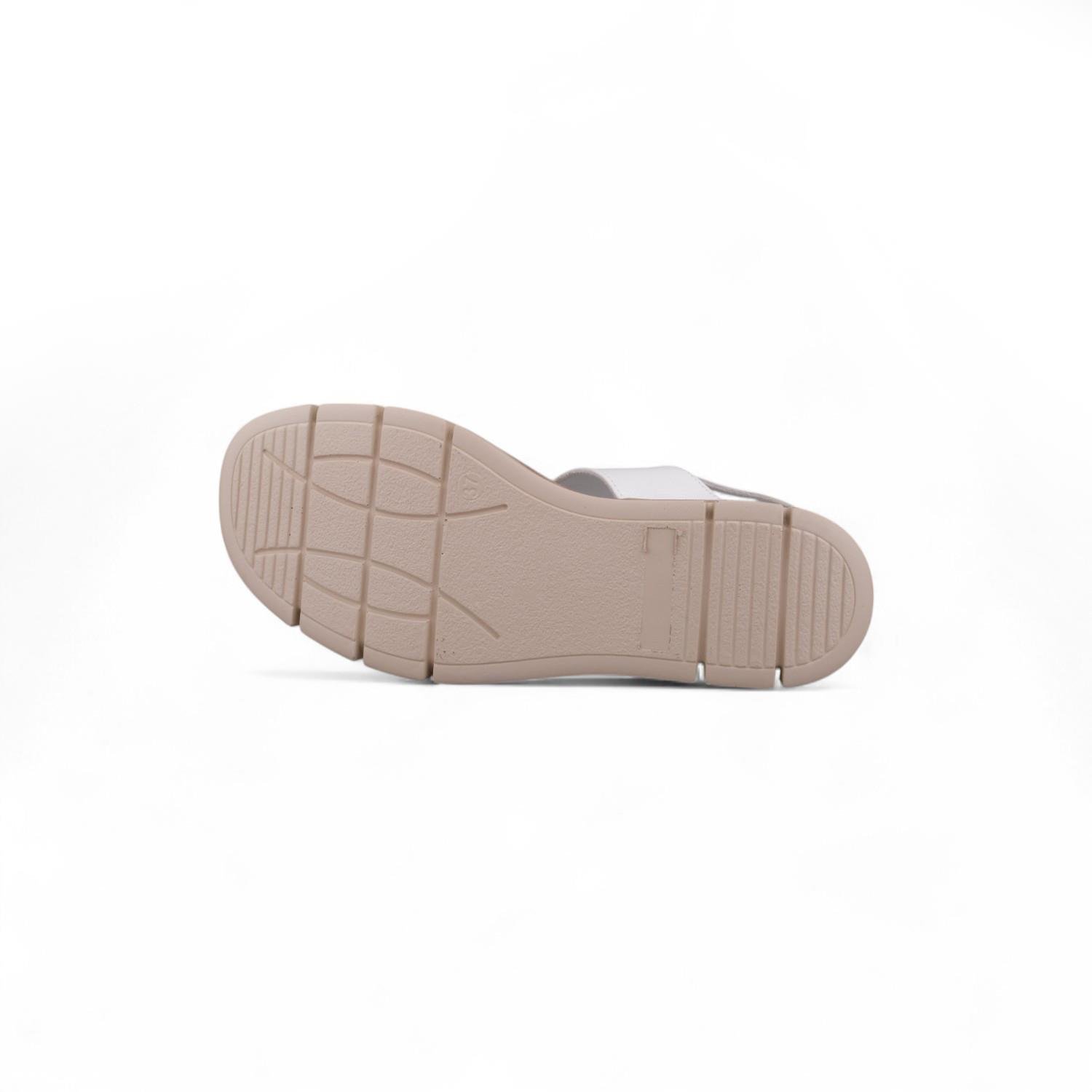 Günlük Sandalet - Beyaz, Deri