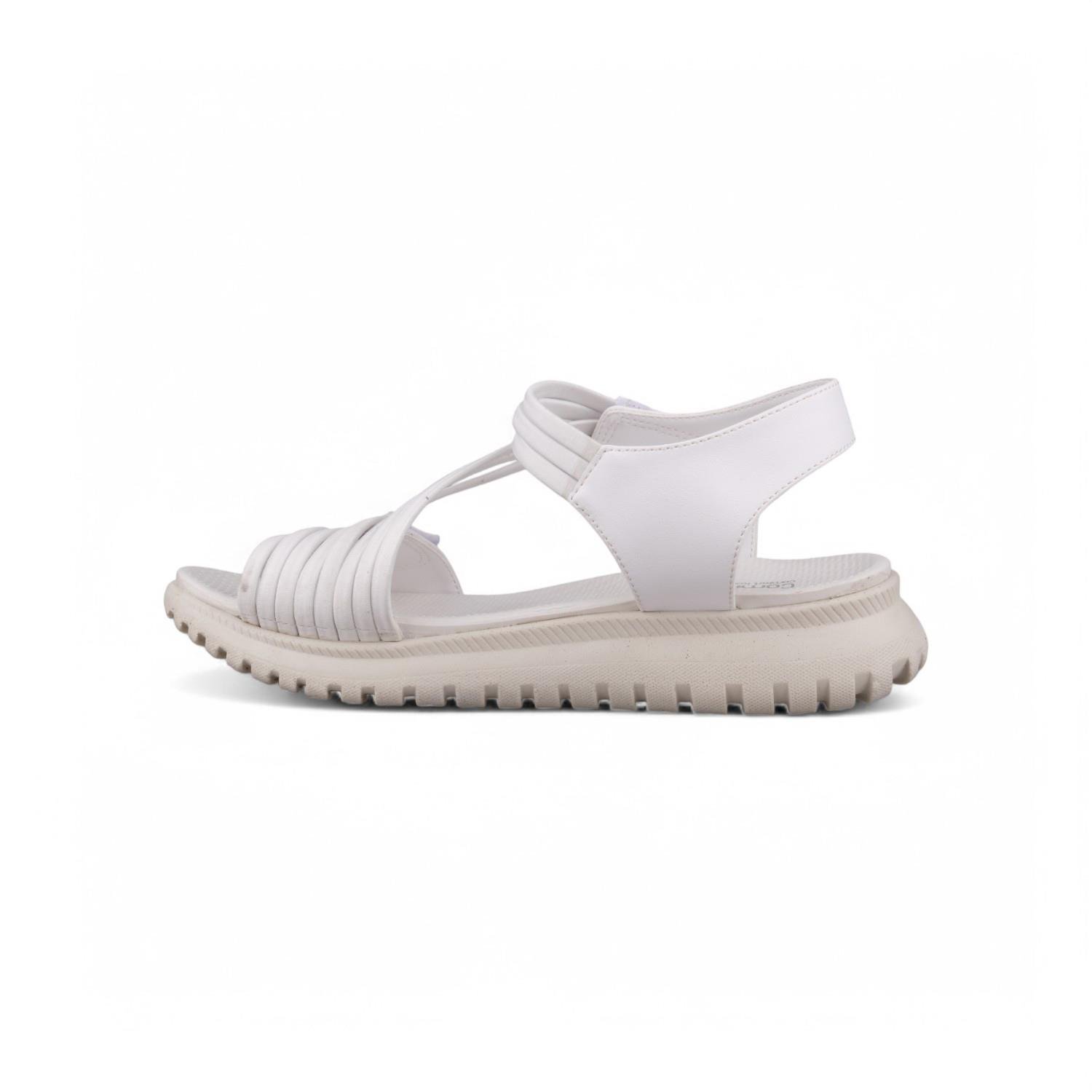 Günlük Sandalet - Beyaz, Deri