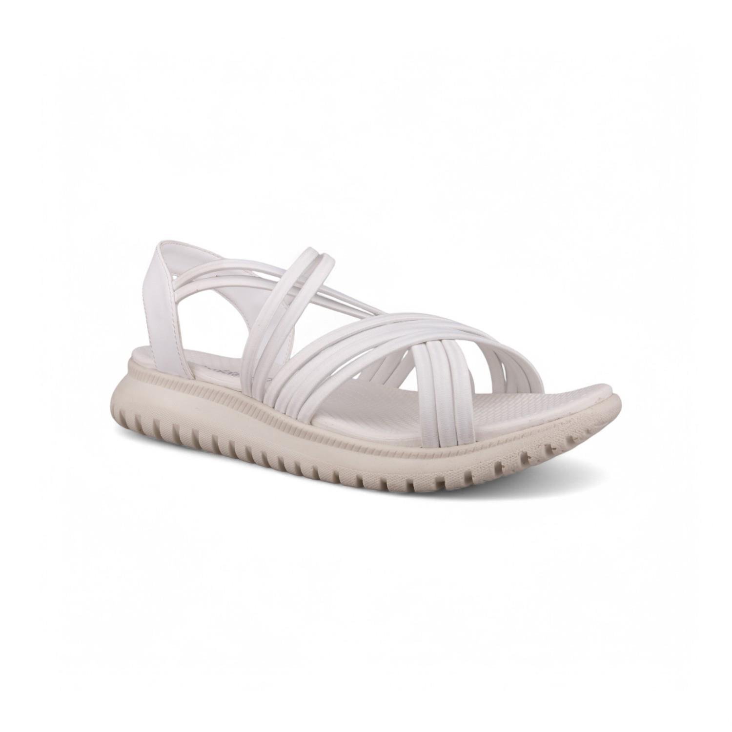Günlük Sandalet - Beyaz, Deri