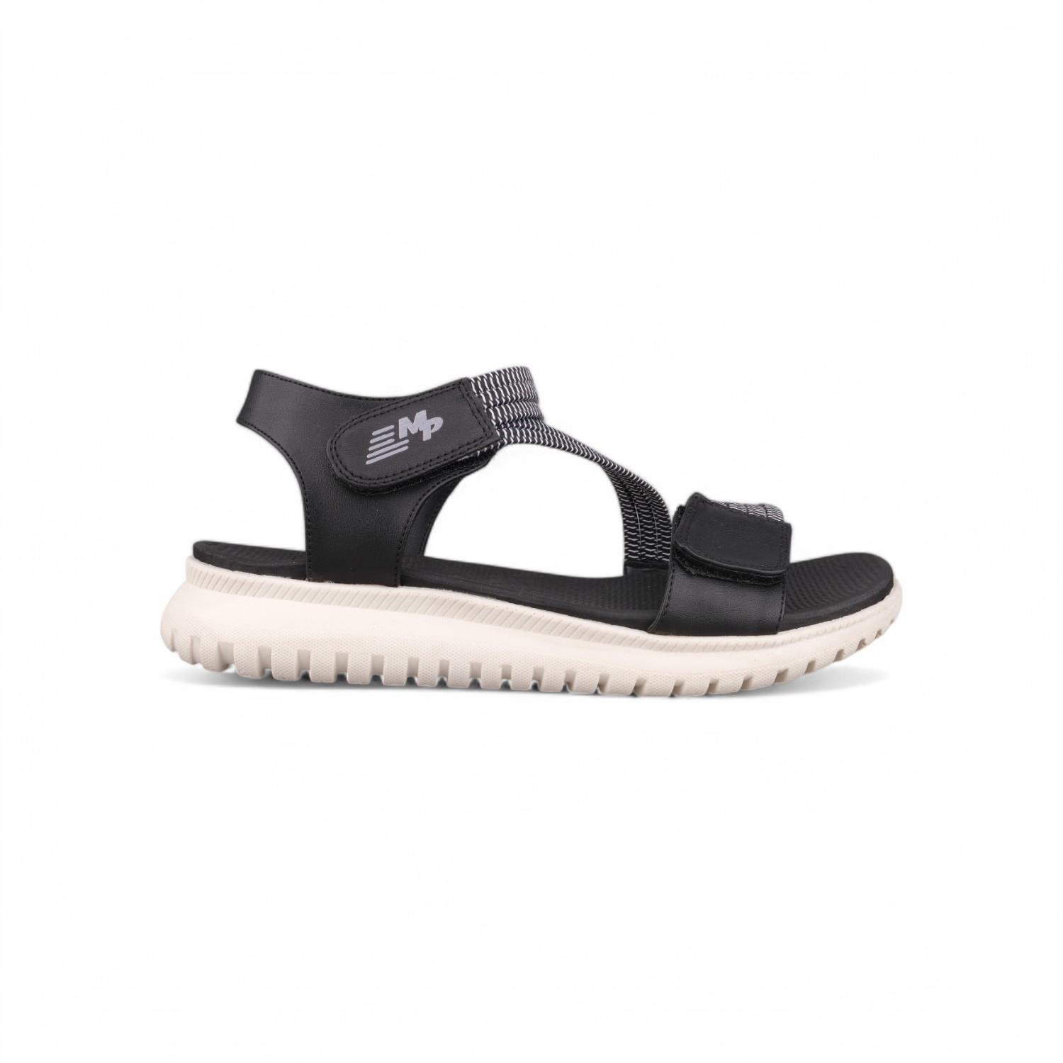 Günlük Sandalet - Siyah-Beyaz, Deri
