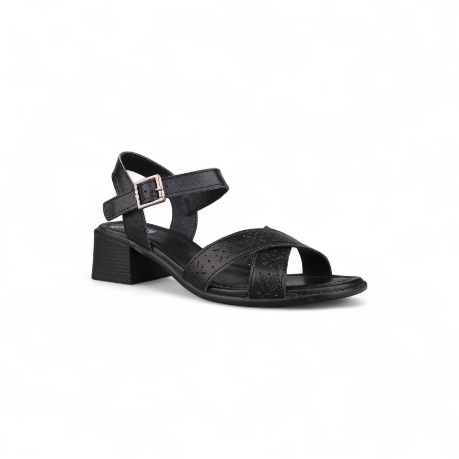 Günlük Sandalet - Siyah, Deri