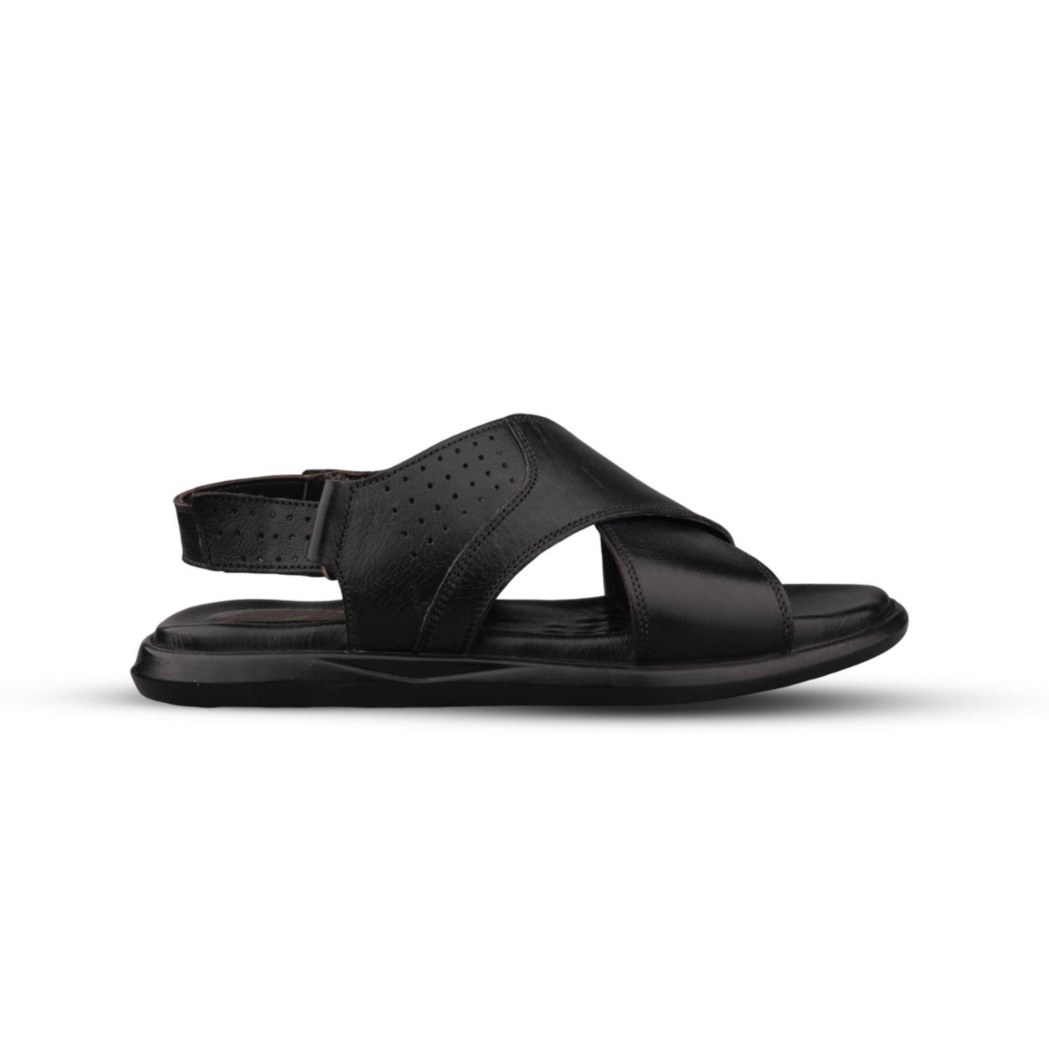 Günlük Sandalet - Siyah, Deri