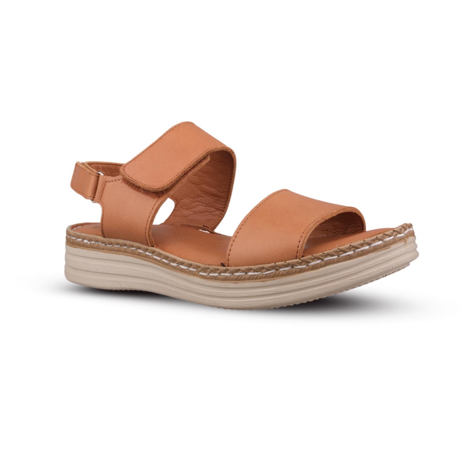 Günlük Sandalet - Taba, Deri