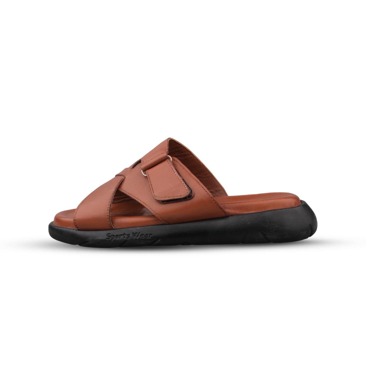 Günlük Terlik - Taba, Deri