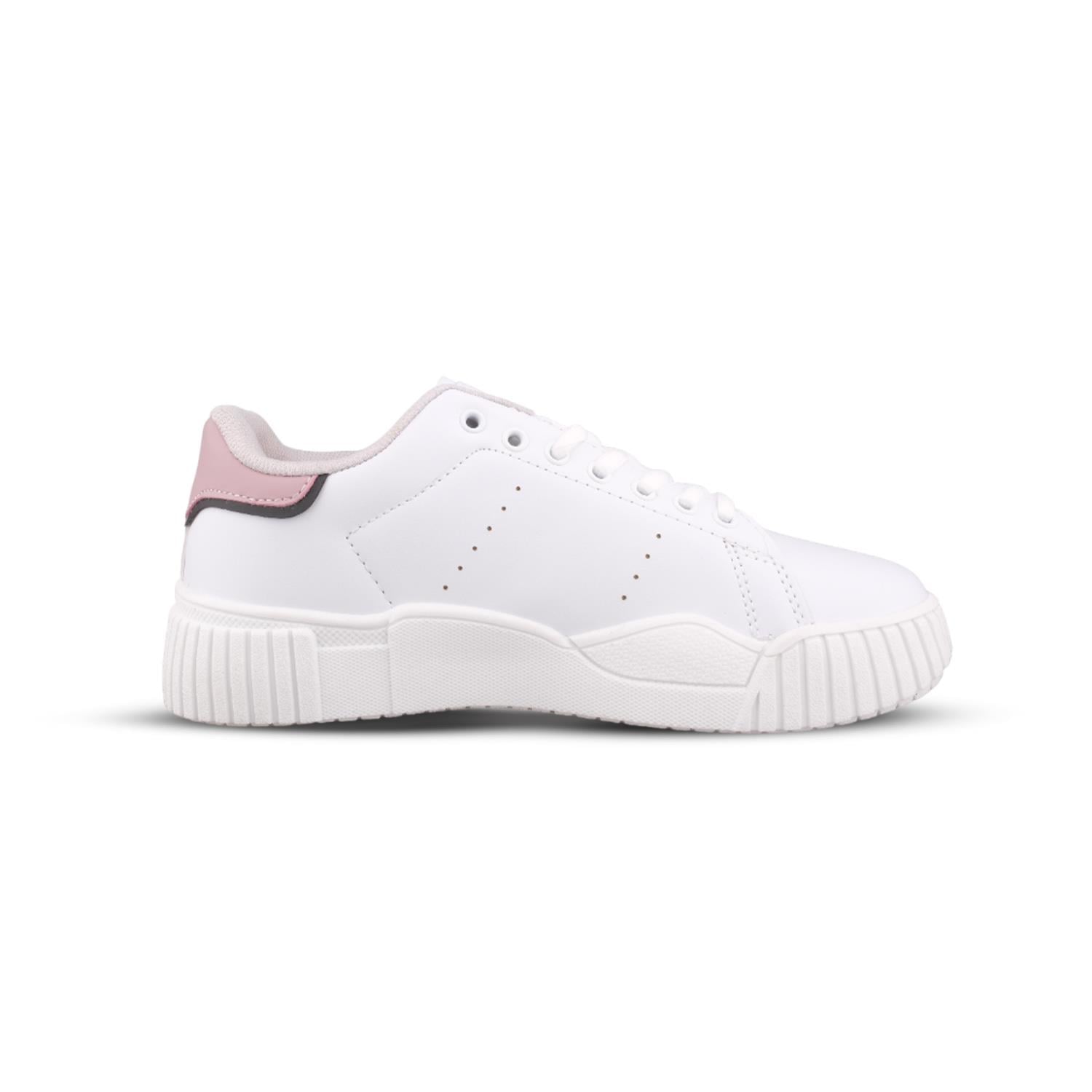 Kadın Bağcıklı Beyaz-Pembe Sneaker