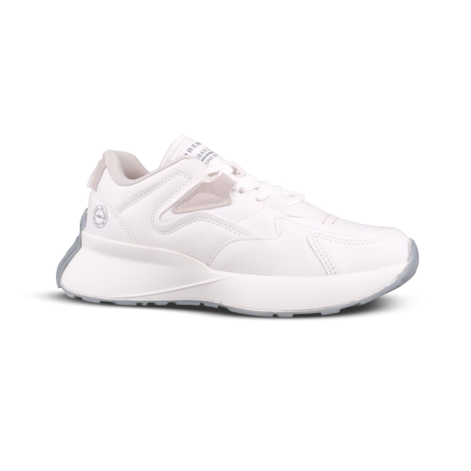 Kadın Bağcıklı Beyaz Sneaker