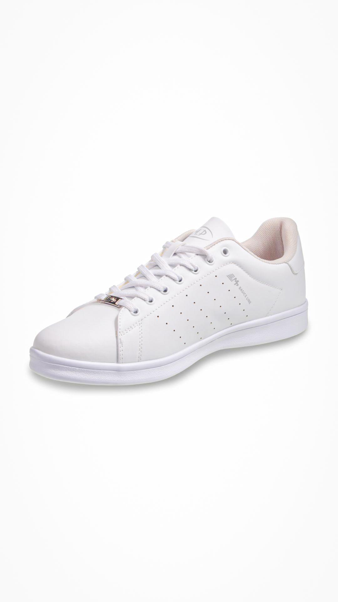 Kadın Bağcıklı Beyaz Sneaker