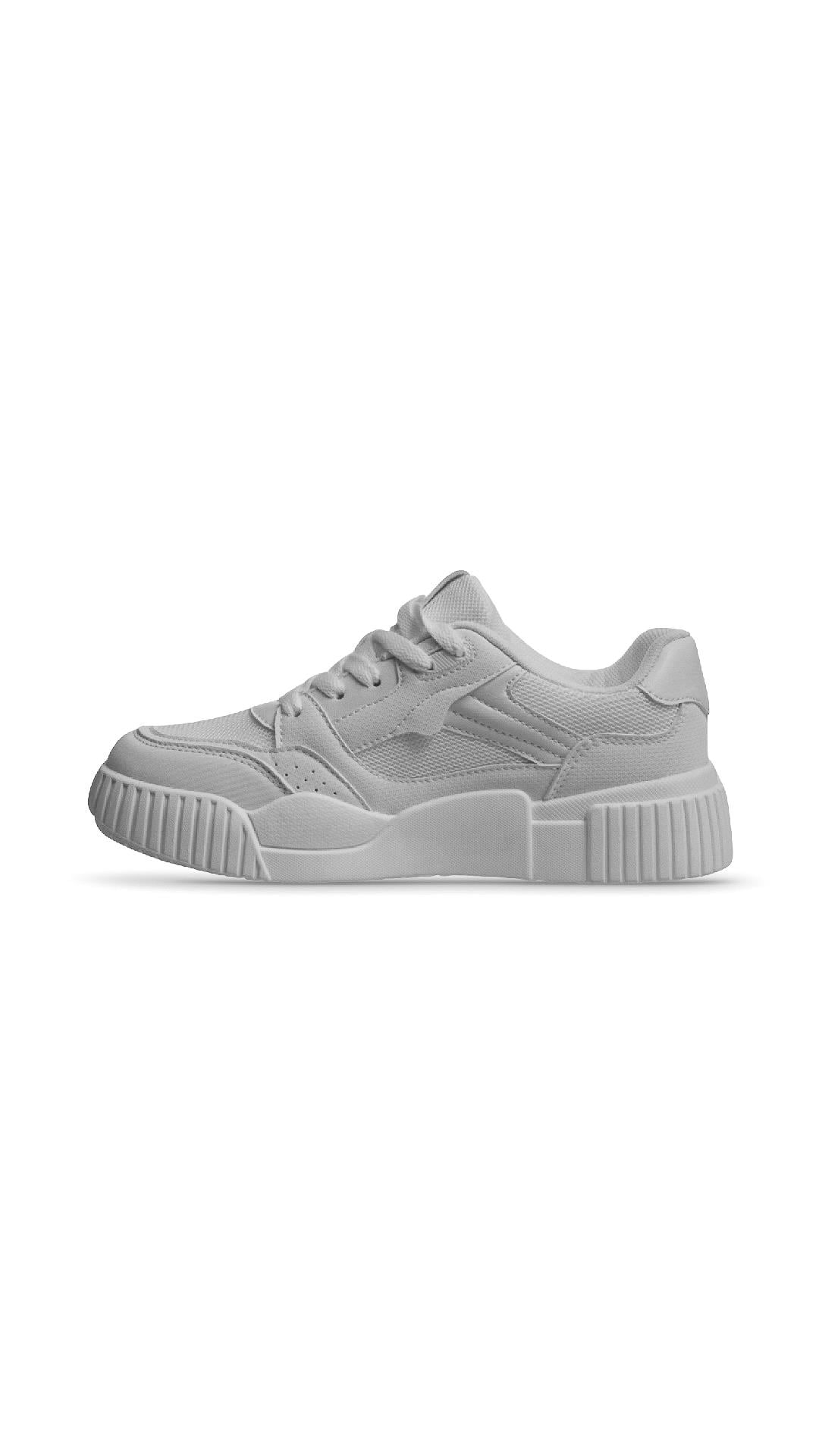 Kadın Bağcıklı Beyaz Sneaker