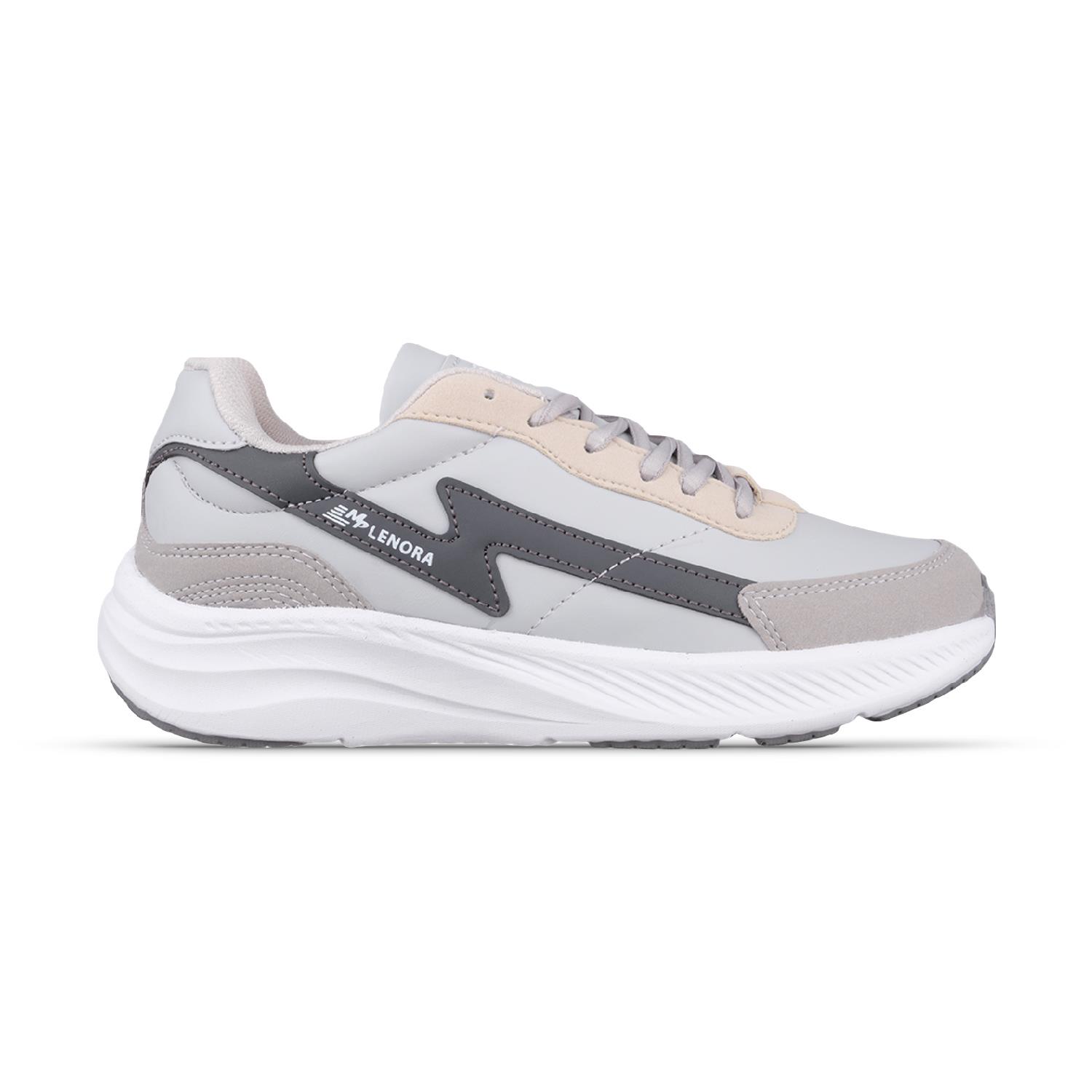 Kadın Bağcıklı Gri Sneaker