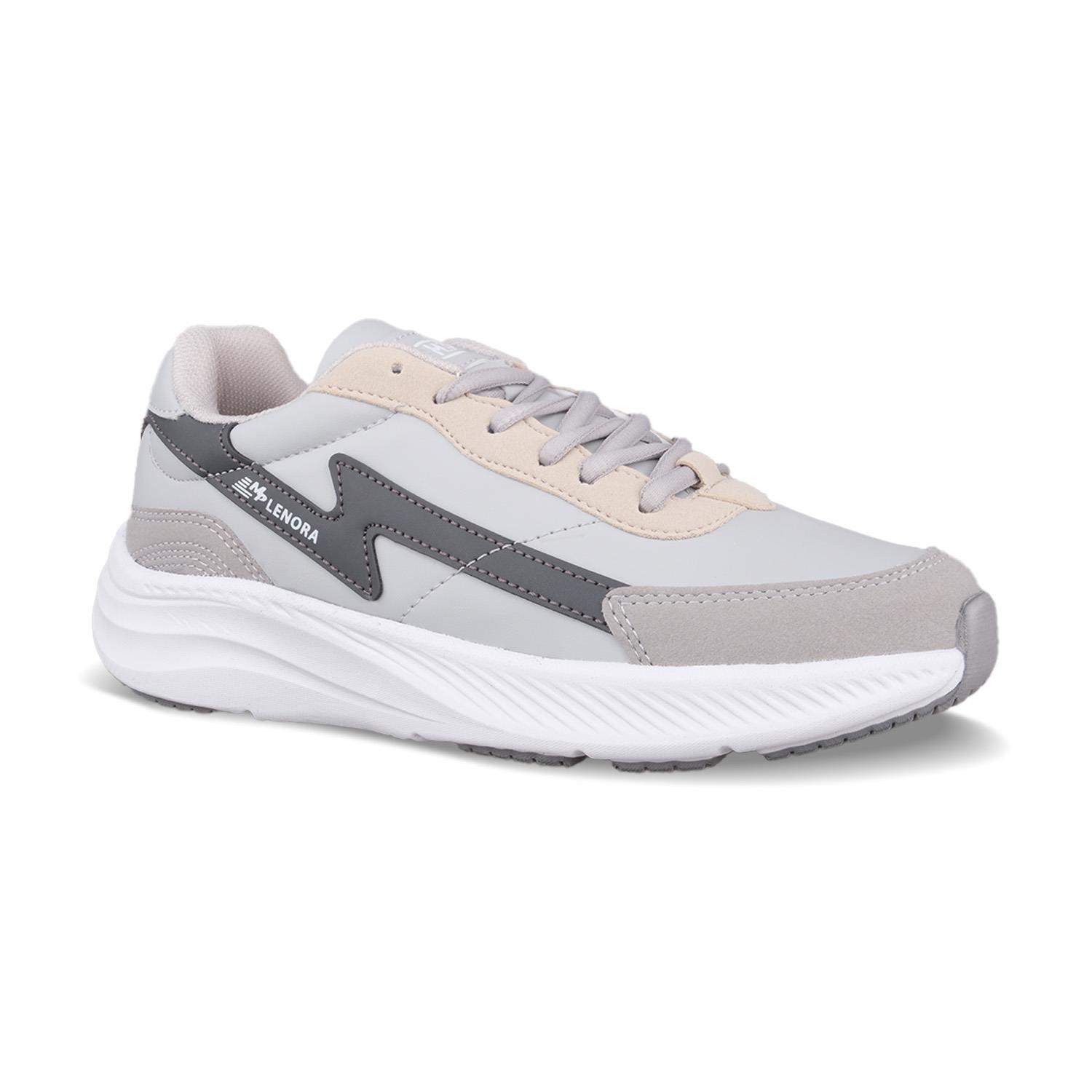 Kadın Bağcıklı Gri Sneaker