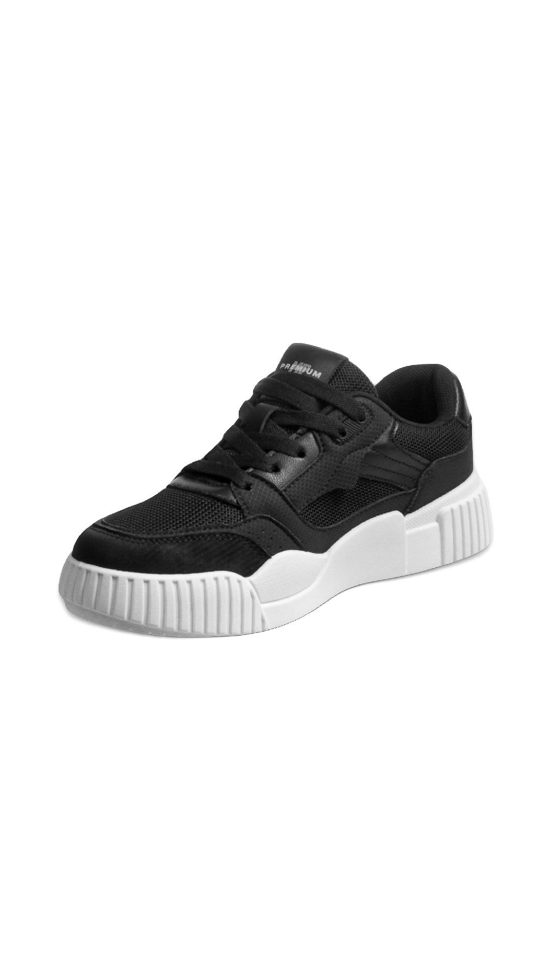 Kadın Bağcıklı Siyah Sneaker