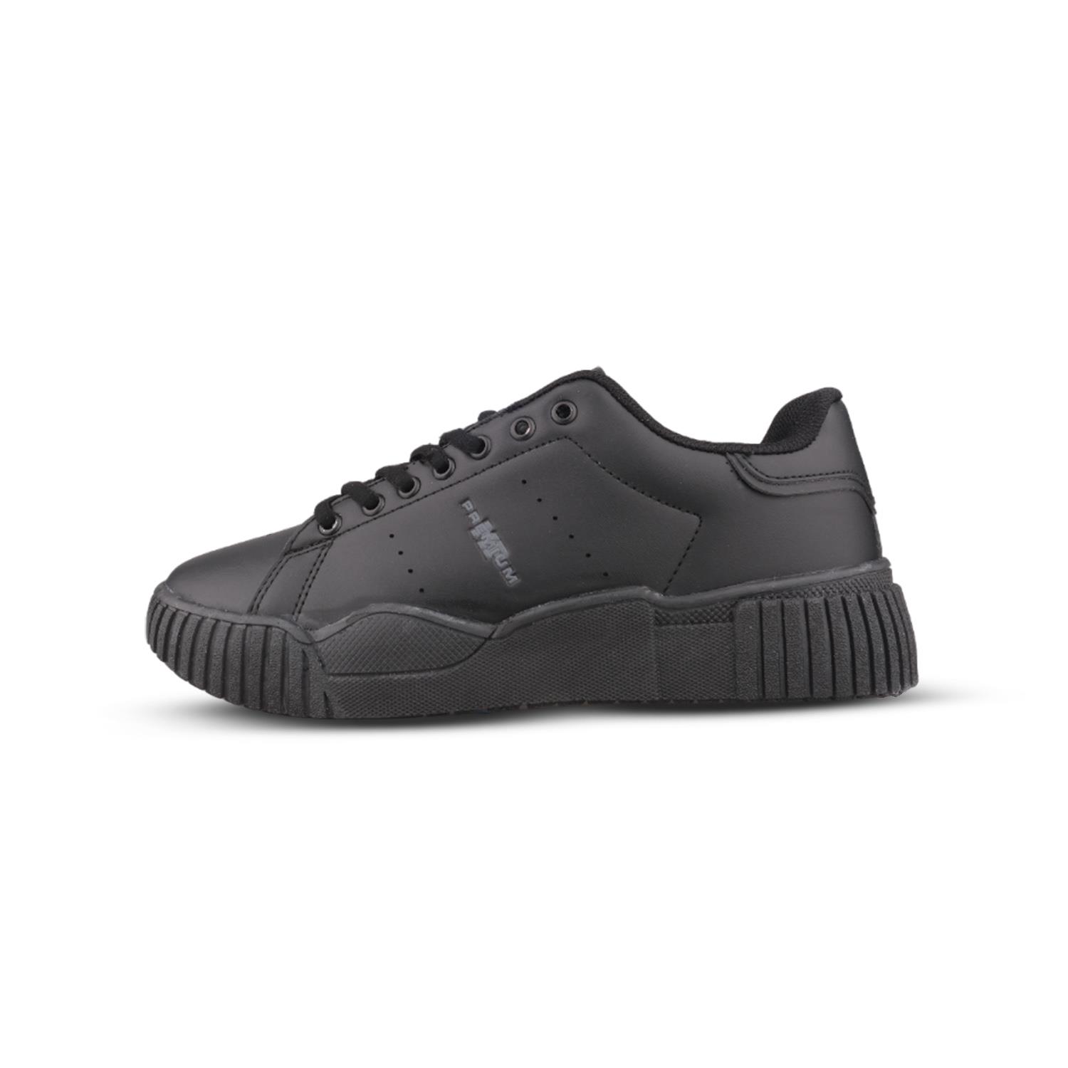 Kadın Bağcıklı Siyah Sneaker